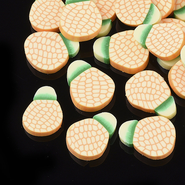 PandaHall Handmade Polymer Clay Cabochons, Pineapple, PapayaWhip, 10~11x7~9x1.5~2mm, about 6666pcs/1000g Polymer Clay Fruit Orange
PandaHall Handmade Polymer Clay Cabochons, Pineapple, PapayaWhip, 10~11x7~9x1.5~2mm, about 6666pcs/1000g Polymer Clay Fruit Orange