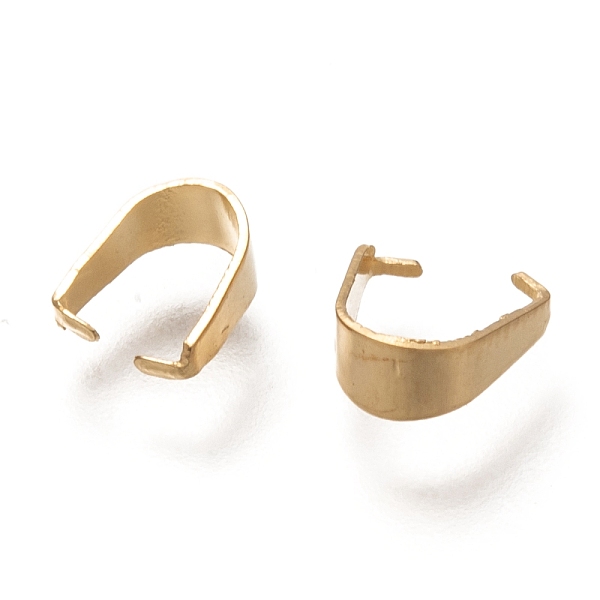 PandaHall 201 Stainless Steel Snap on Bails, Real 18K Gold Plated, 7x6x3mm, Inner High: 6mm 201 Stainless Steel
PandaHall 201 Stainless Steel Snap on Bails, Real 18K Gold Plated, 7x6x3mm, Inner High: 6mm 201 Stainless Steel