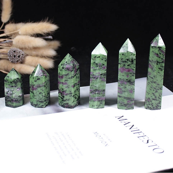 PandaHall Point Tower Natural Ruby in Zoisite Home Display Decoration, Healing Stone Wands, for Reiki Chakra Meditation Therapy Decors...
PandaHall Point Tower Natural Ruby in Zoisite Home Display Decoration, Healing Stone Wands, for Reiki Chakra Meditation Therapy Decors...