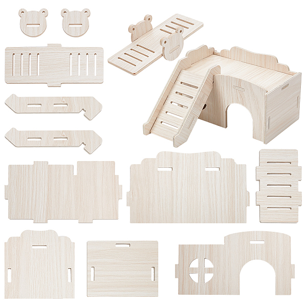 PandaHall FINGERINSPIRE 2 Sets 2 Style Wooden Hamster House with Sliding Board Wooden Hamster Teeter-totters Gerbil House with Climbing...
PandaHall FINGERINSPIRE 2 Sets 2 Style Wooden Hamster House with Sliding Board Wooden Hamster Teeter-totters Gerbil House with Climbing...