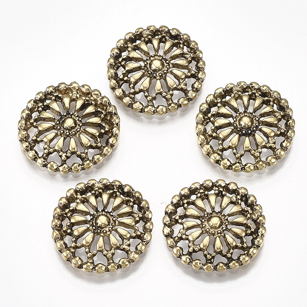 PandaHall Tibetan Style Alloy Filigree Joiners, Floral, Antique Bronze, 17.5x3mm Alloy Flower
PandaHall Tibetan Style Alloy Filigree Joiners, Floral, Antique Bronze, 17.5x3mm Alloy Flower