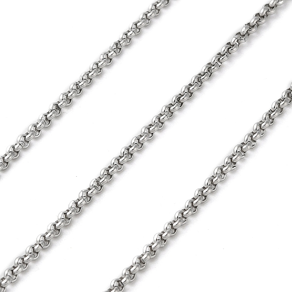 PandaHall 304 Stainless Steel Rolo Chains, Unwelded, with Spool, Stainless Steel Color, 2.5x1mm, about 328.08 Feet(100m)/Roll 304 Stainless...
PandaHall 304 Stainless Steel Rolo Chains, Unwelded, with Spool, Stainless Steel Color, 2.5x1mm, about 328.08 Feet(100m)/Roll 304 Stainless...