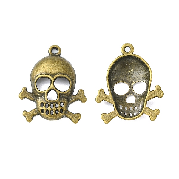 PandaHall Tibetan Style Pendants for Halloween, Pirate Style Skull, Lead Free & Nickel Free, Antique Bronze, 26.5x22x4.5mm, Hole: 1.5mm...
PandaHall Tibetan Style Pendants for Halloween, Pirate Style Skull, Lead Free & Nickel Free, Antique Bronze, 26.5x22x4.5mm, Hole: 1.5mm...