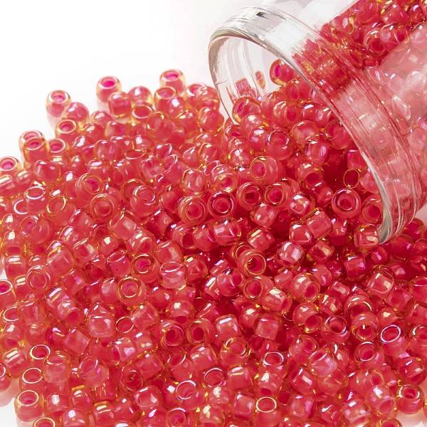 PandaHall TOHO Round Seed Beads, Japanese Seed Beads, (979) Luminous Light Topaz/Neon Pink Lined, 8/0, 3mm, Hole: 1mm, about 1110pcs/50g...
PandaHall TOHO Round Seed Beads, Japanese Seed Beads, (979) Luminous Light Topaz/Neon Pink Lined, 8/0, 3mm, Hole: 1mm, about 1110pcs/50g...