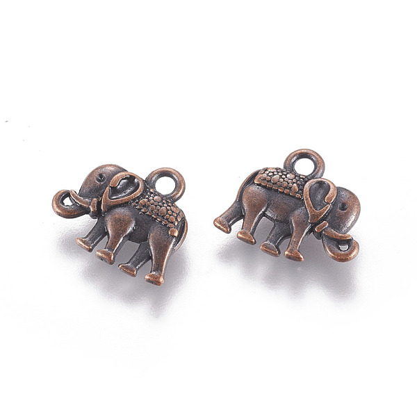 PandaHall Vintage Elephant Charms, Tibetan Style Alloy Charms, Cadmium Free & Nickel Free & Lead Free, Red Copper, 12x14x2.5mm, Hole: 1mm...
PandaHall Vintage Elephant Charms, Tibetan Style Alloy Charms, Cadmium Free & Nickel Free & Lead Free, Red Copper, 12x14x2.5mm, Hole: 1mm...