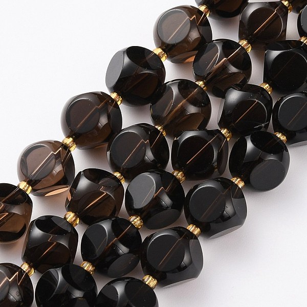 PandaHall Natural Smoky Quartz Beads Strands, with Seed Beads, Six Sided Celestial Dice, Faceted, 12~12.5x12~12.5mm, Hole: 1mm, about...
PandaHall Natural Smoky Quartz Beads Strands, with Seed Beads, Six Sided Celestial Dice, Faceted, 12~12.5x12~12.5mm, Hole: 1mm, about...