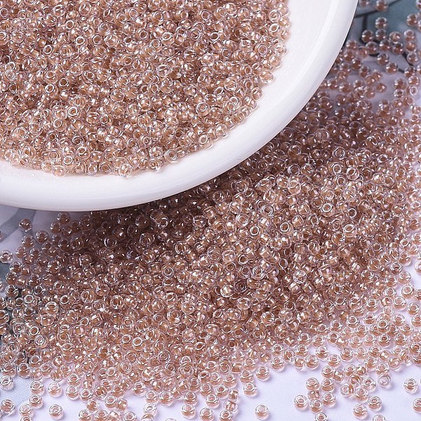 PandaHall MIYUKI Round Rocailles Beads, Japanese Seed Beads, 11/0, (RR1129) Inside Dyed Topaz, 2x1.3mm, Hole: 0.8mm, about 1111pcs/10g Glass..., Brown
PandaHall MIYUKI Round Rocailles Beads, Japanese Seed Beads, 11/0, (RR1129) Inside Dyed Topaz, 2x1.3mm, Hole: 0.8mm, about 1111pcs/10g Glass..., Brown
