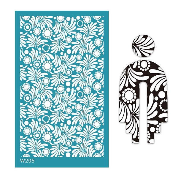 PandaHall Polyester Silk Screen Printing Stencil, Reusable Polymer Clay Silkscreen Tool, for DIY Polymer Clay Earrings Making, Leaf..., Cyan
PandaHall Polyester Silk Screen Printing Stencil, Reusable Polymer Clay Silkscreen Tool, for DIY Polymer Clay Earrings Making, Leaf..., Cyan