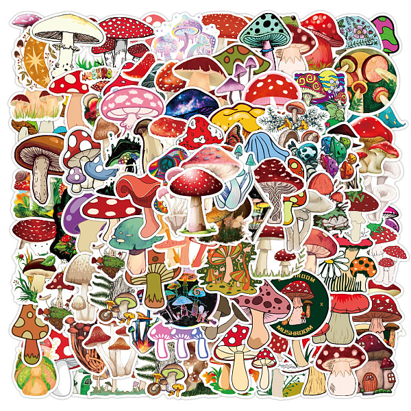 PandaHall 100Pcs PVC Self-Adhesive Mushroom Stickers, Waterproof Decals for Suitcase, Skateboard, Refrigerator, Helmet, Mobile Phone Shell..., Multicolor
PandaHall 100Pcs PVC Self-Adhesive Mushroom Stickers, Waterproof Decals for Suitcase, Skateboard, Refrigerator, Helmet, Mobile Phone Shell..., Multicolor