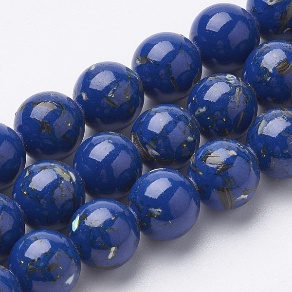PandaHall Assembled Synthetic Turquoise and Shell Beads Strands, Dyed, Round, Marine Blue, 12mm, Hole: 1.5mm, about 33pcs/strand, 15.7 inch...
PandaHall Assembled Synthetic Turquoise and Shell Beads Strands, Dyed, Round, Marine Blue, 12mm, Hole: 1.5mm, about 33pcs/strand, 15.7 inch...