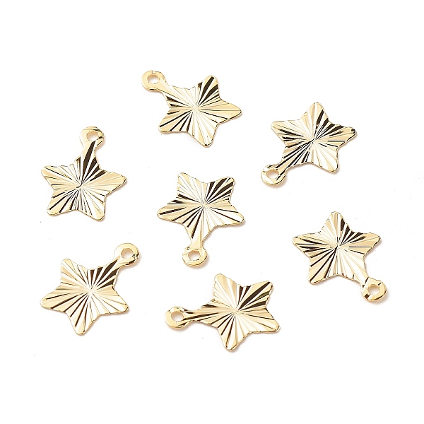 PandaHall Brass Charms, Long-Lasting Plated, Cadmium Free & Lead Free, Star, Real 24K Gold Plated, 12.5x10x0.2mm, Hole: 1.2mm Brass Star
PandaHall Brass Charms, Long-Lasting Plated, Cadmium Free & Lead Free, Star, Real 24K Gold Plated, 12.5x10x0.2mm, Hole: 1.2mm Brass Star