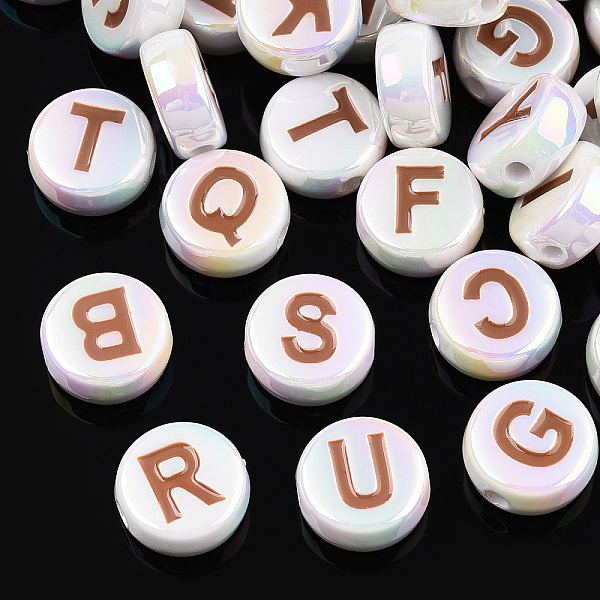 PandaHall UV Plating Enamel Acrylic Beads, Iridescent, Mixed Letter, Flat Round, Sienna, 15x7mm, Hole: 2.2mm Acrylic Flat Round Brown
PandaHall UV Plating Enamel Acrylic Beads, Iridescent, Mixed Letter, Flat Round, Sienna, 15x7mm, Hole: 2.2mm Acrylic Flat Round Brown