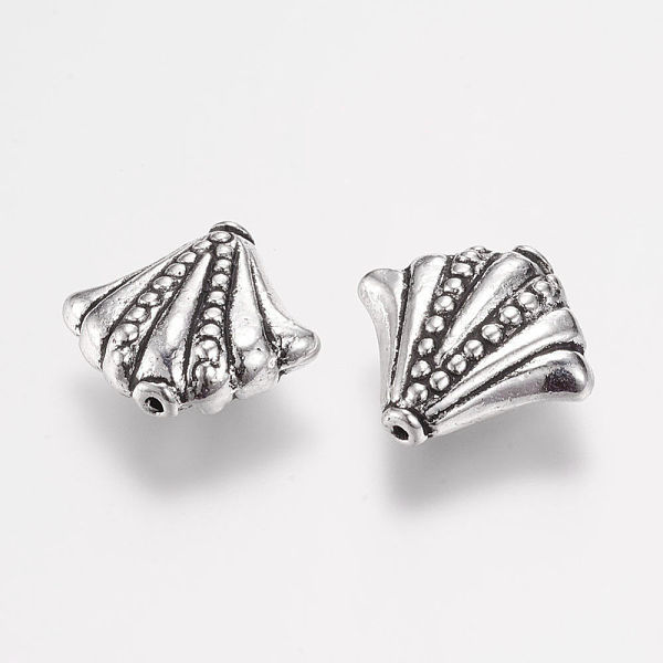 PandaHall Tibetan Style Alloy Beads, Fan, Antique Silver, 16x16.5x5.5mm, Hole: 0.6mm Alloy Fan
PandaHall Tibetan Style Alloy Beads, Fan, Antique Silver, 16x16.5x5.5mm, Hole: 0.6mm Alloy Fan