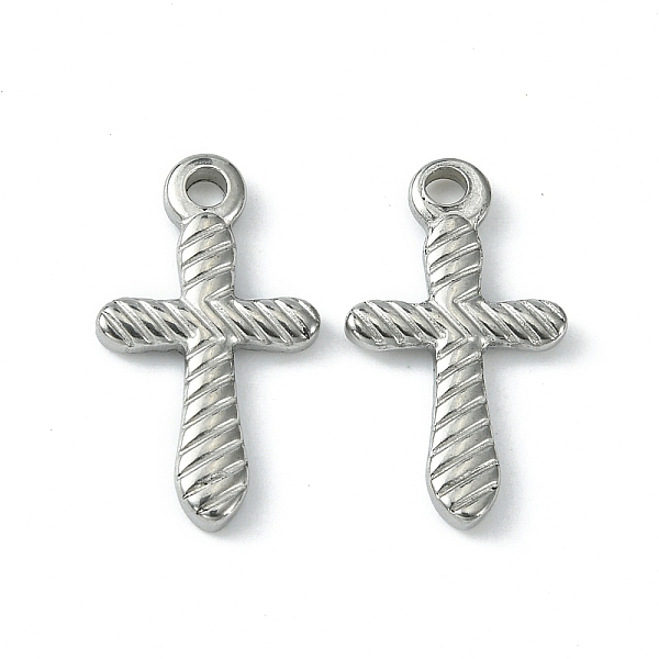 PandaHall 304 Stainless Steel Pendants, Cross Charms, Stainless Steel Color, 20x11.5x2mm, Hole: 2mm 304 Stainless Steel Cross
PandaHall 304 Stainless Steel Pendants, Cross Charms, Stainless Steel Color, 20x11.5x2mm, Hole: 2mm 304 Stainless Steel Cross