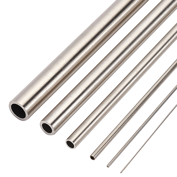PandaHall BENECREAT 6Pcs 6 Styles 304 Stainless Steel Tubes, Round, Stainless Steel Color, 30x0.05~0.8cm, Inner Diameter: 0.02~0.6cm...
PandaHall BENECREAT 6Pcs 6 Styles 304 Stainless Steel Tubes, Round, Stainless Steel Color, 30x0.05~0.8cm, Inner Diameter: 0.02~0.6cm...