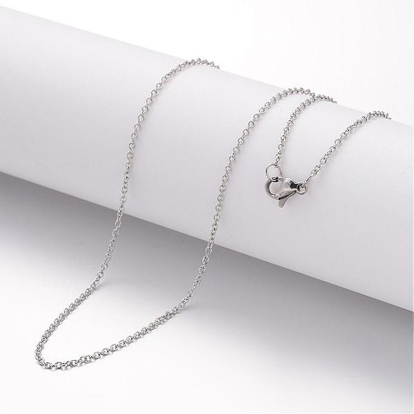 PandaHall 304 Stainless Steel Necklace, Cable Chains, with Lobster Clasps, for DIY Jewelry Crafting, Stainless Steel Color, 17.72 inch...
PandaHall 304 Stainless Steel Necklace, Cable Chains, with Lobster Clasps, for DIY Jewelry Crafting, Stainless Steel Color, 17.72 inch...