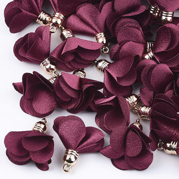 PandaHall Cloth Pendants, with CCB Plastic, Flower, Golden, FireBrick, 30~35x25~37mm, Hole: 1.6mm Cloth Flower Red
PandaHall Cloth Pendants, with CCB Plastic, Flower, Golden, FireBrick, 30~35x25~37mm, Hole: 1.6mm Cloth Flower Red