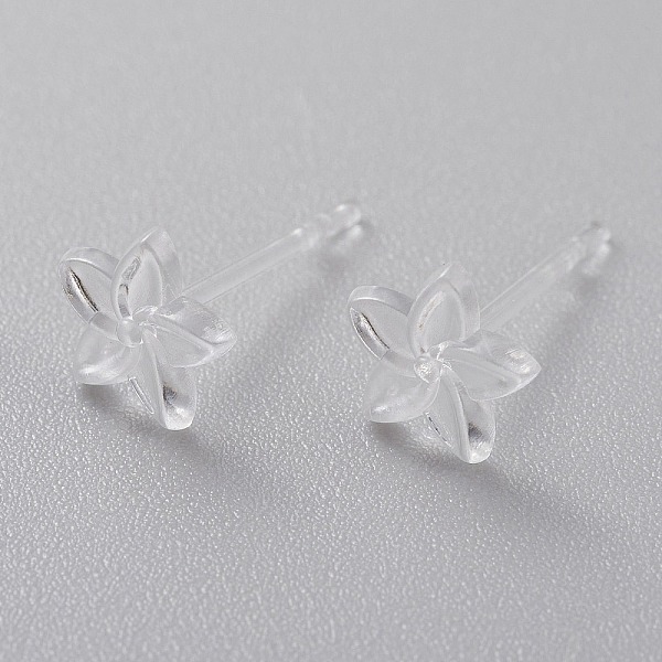 PandaHall Eco-Friendly Plastic Stud Earrings, Flower, Clear, 6x6.5x2mm, Pin: 0.8mm Plastic Flower Clear
PandaHall Eco-Friendly Plastic Stud Earrings, Flower, Clear, 6x6.5x2mm, Pin: 0.8mm Plastic Flower Clear