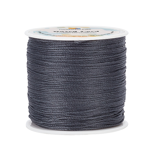 PandaHall 1 Roll Round Waxed Polyester Cords, Twisted Cord, Dark Gray, 0.5mm, about 115.92 yards(106m)/roll Waxed Polyester Cord Round
PandaHall 1 Roll Round Waxed Polyester Cords, Twisted Cord, Dark Gray, 0.5mm, about 115.92 yards(106m)/roll Waxed Polyester Cord Round