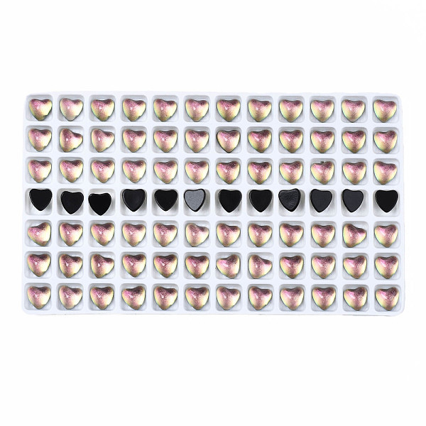 PandaHall Translucent K9 Glass Cabochons, Flat Back, Heart, Flamingo, 7.5x8x4mm, about 84pcs/bag Glass Heart Pink
PandaHall Translucent K9 Glass Cabochons, Flat Back, Heart, Flamingo, 7.5x8x4mm, about 84pcs/bag Glass Heart Pink
