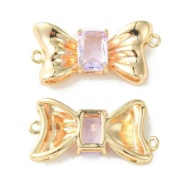 PandaHall Brass Pave Cubic Zirconia Connector Charms, Real 18K Gold Plated, Bowknot Links, Lilac, 11x23x4.5mm, Hole: 1mm Brass+Cubic..., Purple
PandaHall Brass Pave Cubic Zirconia Connector Charms, Real 18K Gold Plated, Bowknot Links, Lilac, 11x23x4.5mm, Hole: 1mm Brass+Cubic..., Purple