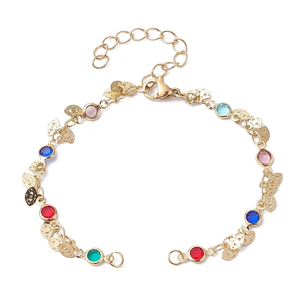 PandaHall Glass Beaded Link Chain Bracelet Making, with Eye Charm & Lobster Claw Clasps, Fit for Connector Charms, Colorful, 6-3/8 inch...
PandaHall Glass Beaded Link Chain Bracelet Making, with Eye Charm & Lobster Claw Clasps, Fit for Connector Charms, Colorful, 6-3/8 inch...