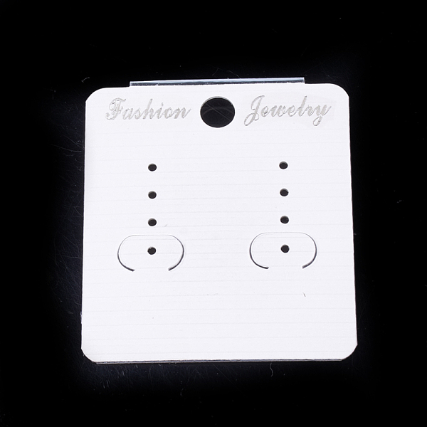 PandaHall Rectangle Plastic Earring Display Cards, White, 51x45mm Plastic Rectangle White
PandaHall Rectangle Plastic Earring Display Cards, White, 51x45mm Plastic Rectangle White