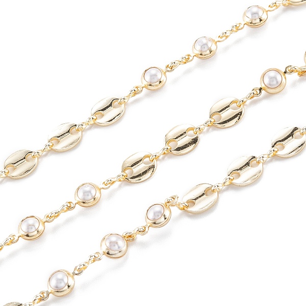 PandaHall 3.28 Feet Handmade Brass Beaded Chain, Coffee Chain, with CCB Plastic Beads, Long-Lasting Plated, Unwelded, Light Gold, White...
PandaHall 3.28 Feet Handmade Brass Beaded Chain, Coffee Chain, with CCB Plastic Beads, Long-Lasting Plated, Unwelded, Light Gold, White...