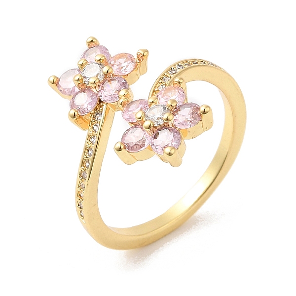 PandaHall Cubic Zirconia Flower Open Cuff Rings, Real 16K Gold Plated Brass Jewelry for Women, Pink, US Size 6(16.5mm) Brass+Cubic Zirconia...
PandaHall Cubic Zirconia Flower Open Cuff Rings, Real 16K Gold Plated Brass Jewelry for Women, Pink, US Size 6(16.5mm) Brass+Cubic Zirconia...