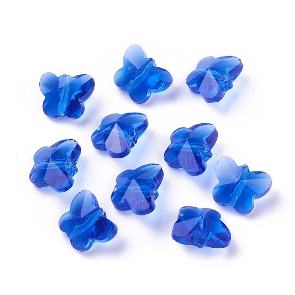 PandaHall Transparent Glass Beads, Faceted, Butterfly, Blue, 8x10x5.5mm, Hole: 1mm Glass Butterfly Blue
PandaHall Transparent Glass Beads, Faceted, Butterfly, Blue, 8x10x5.5mm, Hole: 1mm Glass Butterfly Blue