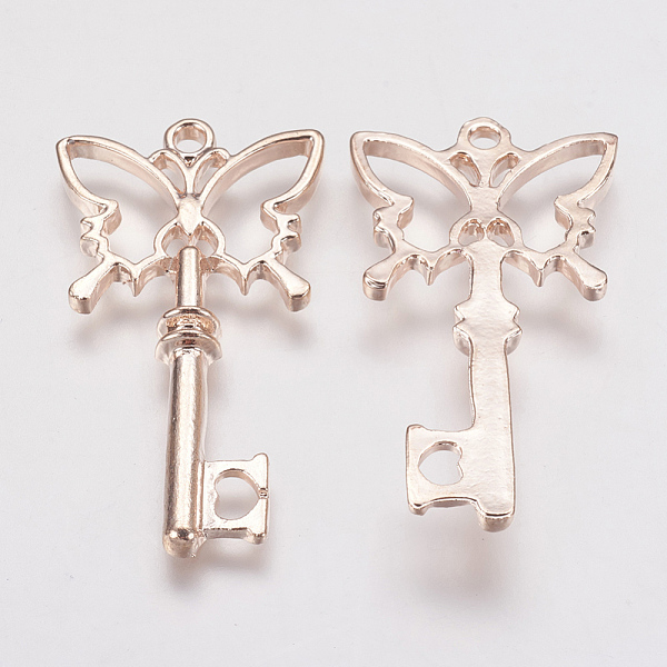 PandaHall Alloy Open Back Bezel Pendants, For DIY UV Resin, Epoxy Resin, Pressed Flower Jewelry, Butterfly Key, Rose Gold, 38x20x3.5mm, Hole...
PandaHall Alloy Open Back Bezel Pendants, For DIY UV Resin, Epoxy Resin, Pressed Flower Jewelry, Butterfly Key, Rose Gold, 38x20x3.5mm, Hole...