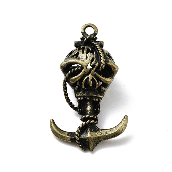 PandaHall Halloween Alloy Pendants, Skull, Antique Bronze, 45.5x25.5x14mm, Hole: 2.5mm Alloy Skull
PandaHall Halloween Alloy Pendants, Skull, Antique Bronze, 45.5x25.5x14mm, Hole: 2.5mm Alloy Skull
