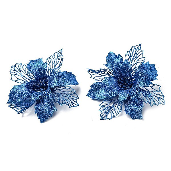 PandaHall Plastic Glitter Artificial Flower, for Christmas Tree Decorations, Royal Blue, 160~165x160~165x40mm Plastic
PandaHall Plastic Glitter Artificial Flower, for Christmas Tree Decorations, Royal Blue, 160~165x160~165x40mm Plastic