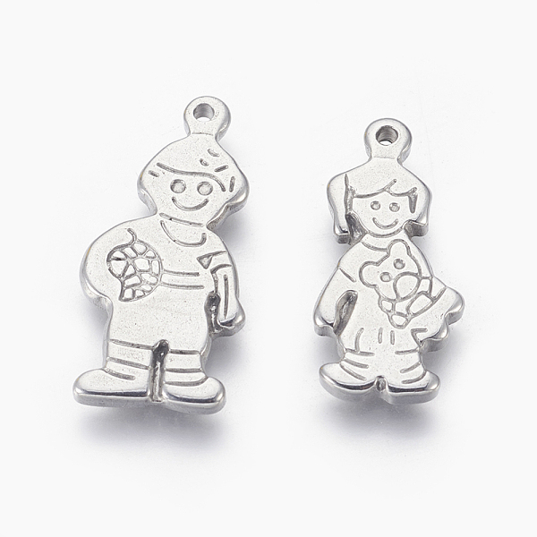 PandaHall 304 Stainless Steel Pendants, Children, Stainless Steel Color, 12~13x25~28x2mm, Hole: 1.2mm 304 Stainless Steel Human
PandaHall 304 Stainless Steel Pendants, Children, Stainless Steel Color, 12~13x25~28x2mm, Hole: 1.2mm 304 Stainless Steel Human