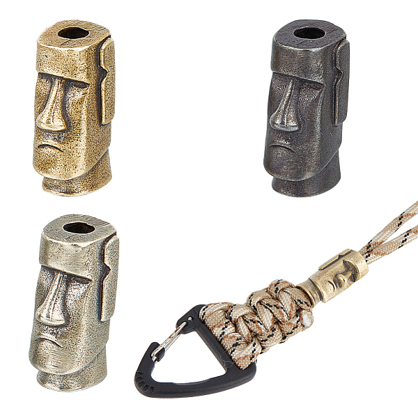 PandaHall 3 Pcs 3 Colors Paracord Beads, Brass European Beads Large Hole Beads Easter Island Head Lanyard Beads for EDC Pendant Flashlight...
PandaHall 3 Pcs 3 Colors Paracord Beads, Brass European Beads Large Hole Beads Easter Island Head Lanyard Beads for EDC Pendant Flashlight...