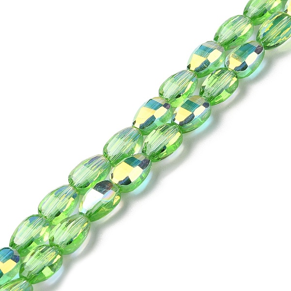 PandaHall Transparent Electroplate Glass Beads Strands, AB Color Plated, Faceted, Teardrop, Light Green, 9x6.2x5mm, Hole: 1.2mm, about...
PandaHall Transparent Electroplate Glass Beads Strands, AB Color Plated, Faceted, Teardrop, Light Green, 9x6.2x5mm, Hole: 1.2mm, about...