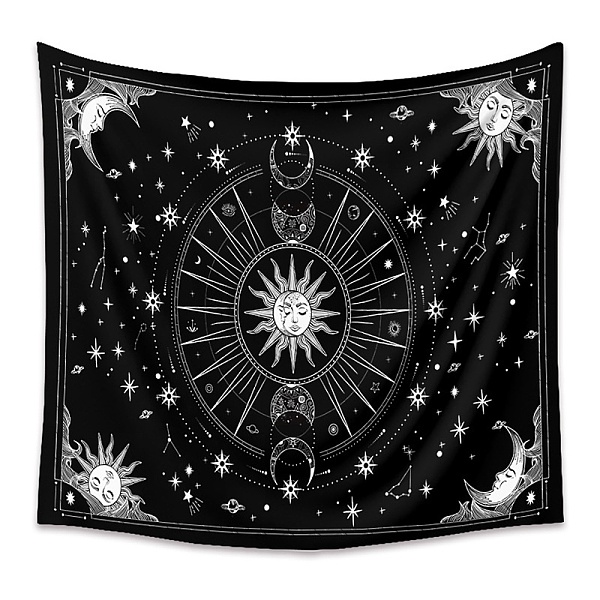 PandaHall Polyester Tapestry Wall Hanging, Sun and Moon Psychedelic Wall Tapestry with Art Chakra Home Decorations for Bedroom Dorm Decor..., Black
PandaHall Polyester Tapestry Wall Hanging, Sun and Moon Psychedelic Wall Tapestry with Art Chakra Home Decorations for Bedroom Dorm Decor..., Black