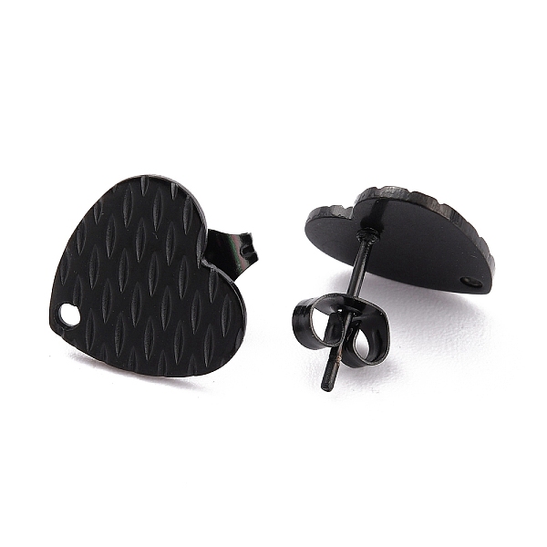 PandaHall Heart Shape 304 Stainless Steel Stud Earring Findings, with Earring Backs 0.8mm Pin, for Jewelry Making, Electrophoresis Black...
PandaHall Heart Shape 304 Stainless Steel Stud Earring Findings, with Earring Backs 0.8mm Pin, for Jewelry Making, Electrophoresis Black...