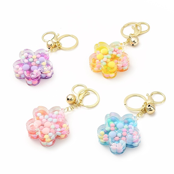 PandaHall Acrylic Flower Keychain, with Zinc Alloy Lobster Claw Clasps, Iron Key Ring and Brass Bell, Mixed Color, 11.5cm Acrylic Flower..., Multicolor
PandaHall Acrylic Flower Keychain, with Zinc Alloy Lobster Claw Clasps, Iron Key Ring and Brass Bell, Mixed Color, 11.5cm Acrylic Flower..., Multicolor