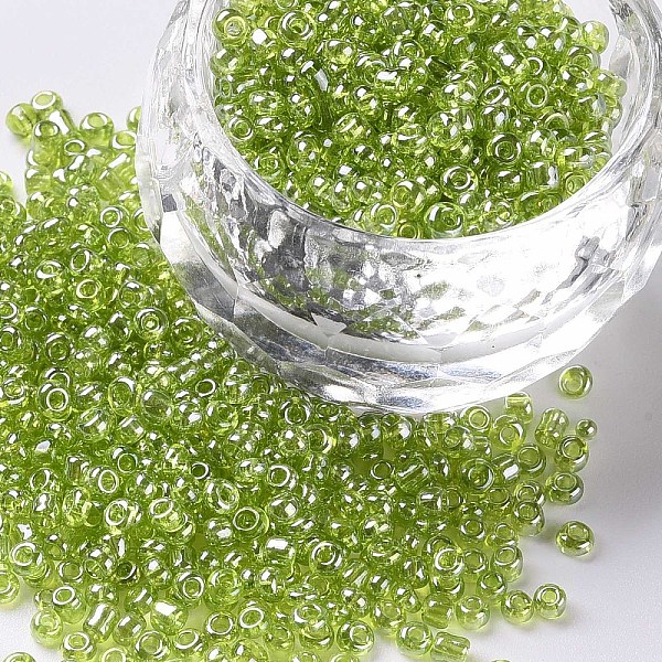 PandaHall Glass Seed Beads, Trans. Colours Lustered, Round, Yellow Green, 2mm, Hole: 1mm, 3333pcs/50g, 50g/bag, 18bags/2pounds Glass
PandaHall Glass Seed Beads, Trans. Colours Lustered, Round, Yellow Green, 2mm, Hole: 1mm, 3333pcs/50g, 50g/bag, 18bags/2pounds Glass