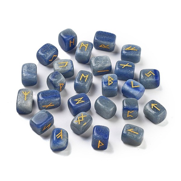 PandaHall Rectangle Natural Blue Aventurine Rune Stones, Healing Stones for Chakras Balancing, Crystal Therapy, Meditation, Reiki...
PandaHall Rectangle Natural Blue Aventurine Rune Stones, Healing Stones for Chakras Balancing, Crystal Therapy, Meditation, Reiki...