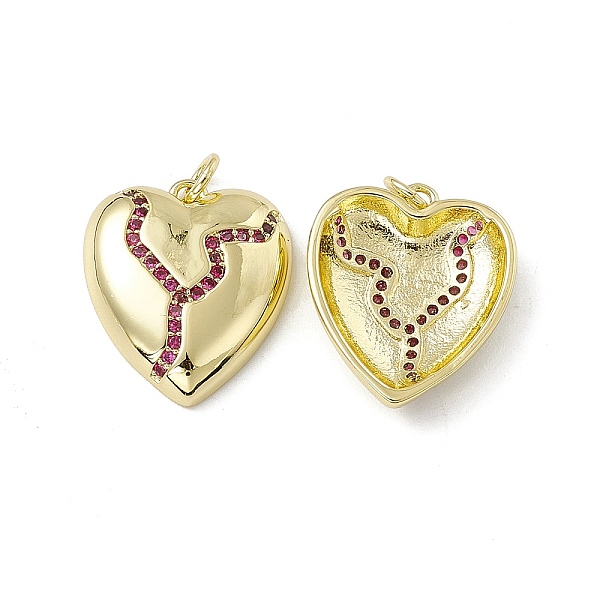 PandaHall Rack Plating Brass Cubic Zirconia Charms, with Jump Ring, Cadmium Free & Nickel Free & Lead Free, Real 18K Gold Plated, Broken..., Red
PandaHall Rack Plating Brass Cubic Zirconia Charms, with Jump Ring, Cadmium Free & Nickel Free & Lead Free, Real 18K Gold Plated, Broken..., Red