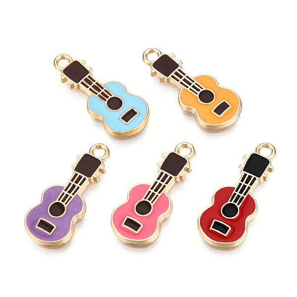 PandaHall Eco-Friendly Zinc Alloy Pendants, with Enamel, Cadmium Free & Nickel Free & Lead Free, Guitar Shape, Light Gold, Mixed Color..., Multicolor
PandaHall Eco-Friendly Zinc Alloy Pendants, with Enamel, Cadmium Free & Nickel Free & Lead Free, Guitar Shape, Light Gold, Mixed Color..., Multicolor