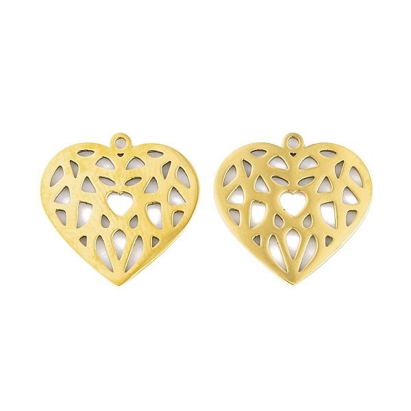 PandaHall 5Pcs 201 Stainless Steel Pendants, Laser Cut, Heart Charm, Real 18K Gold Plated, 17x17.5x1mm, Hole: 1.4mm 201 Stainless Steel...
PandaHall 5Pcs 201 Stainless Steel Pendants, Laser Cut, Heart Charm, Real 18K Gold Plated, 17x17.5x1mm, Hole: 1.4mm 201 Stainless Steel...