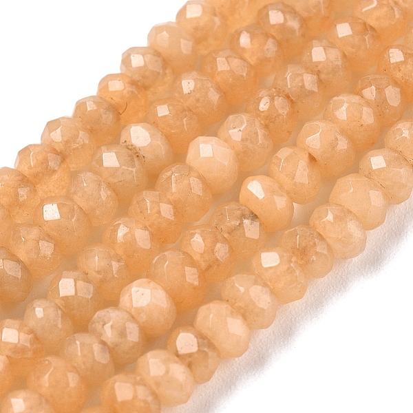 PandaHall Dyed Natural Malaysia Jade Rondelle Beads Strands, Faceted, Light Salmon, 4x2~3mm, Hole: 1mm, about 115pcs/strand, 14 inch..., Red
PandaHall Dyed Natural Malaysia Jade Rondelle Beads Strands, Faceted, Light Salmon, 4x2~3mm, Hole: 1mm, about 115pcs/strand, 14 inch..., Red