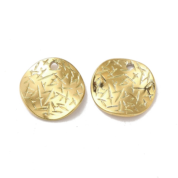 PandaHall Ion Plating(IP) 304 Stainless Steel Pendants, Textured, Flat Round Charm, Real 18K Gold Plated, 15x1mm, Hole: 1.6mm 304 Stainless...
PandaHall Ion Plating(IP) 304 Stainless Steel Pendants, Textured, Flat Round Charm, Real 18K Gold Plated, 15x1mm, Hole: 1.6mm 304 Stainless...