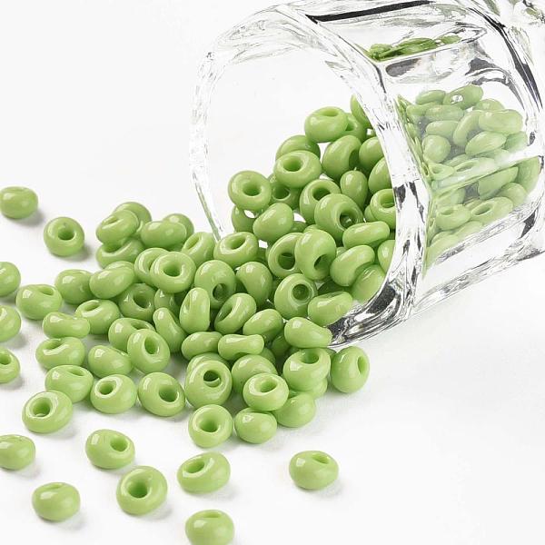 PandaHall TOHO Short Magatama Beads, Japanese Seed Beads, (44) Opaque Sour Apple, 4.5x4x3mm, Hole: 1.2mm, about 450g/bag Glass Green
PandaHall TOHO Short Magatama Beads, Japanese Seed Beads, (44) Opaque Sour Apple, 4.5x4x3mm, Hole: 1.2mm, about 450g/bag Glass Green
