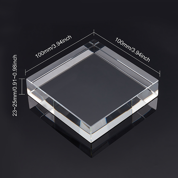 PandaHall FINGERINSPIRE Clear Polished Acrylic Square Display Block, 10 x 10 x 2.5cm Square Transparent Display Bases for Photography Props...
PandaHall FINGERINSPIRE Clear Polished Acrylic Square Display Block, 10 x 10 x 2.5cm Square Transparent Display Bases for Photography Props...