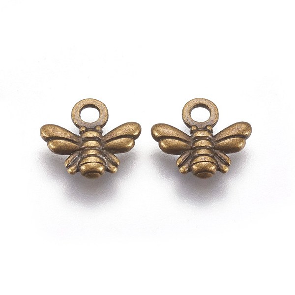 PandaHall Tibetan Style Alloy Charms, Cadmium Free & Nickel Free & Lead Free, Bee, Antique Bronze, 10x11x2mm, Hole: 2mm Alloy Bees
PandaHall Tibetan Style Alloy Charms, Cadmium Free & Nickel Free & Lead Free, Bee, Antique Bronze, 10x11x2mm, Hole: 2mm Alloy Bees