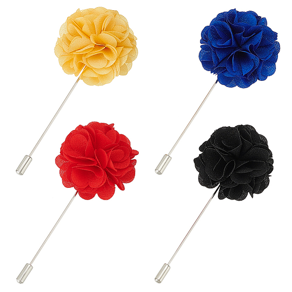 PandaHall 4Pcs 4 Colors Flower Polyester Lapel Pin Brooches for Men, with Alloy Pins, Mixed Color, 90x38x21mm, 1pc/color Polyester Flower..., Multicolor
PandaHall 4Pcs 4 Colors Flower Polyester Lapel Pin Brooches for Men, with Alloy Pins, Mixed Color, 90x38x21mm, 1pc/color Polyester Flower..., Multicolor